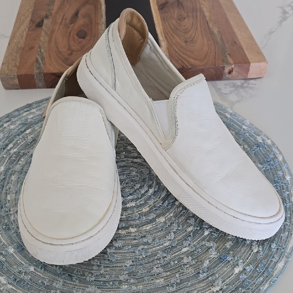 UGG White Slip-On Sneakers